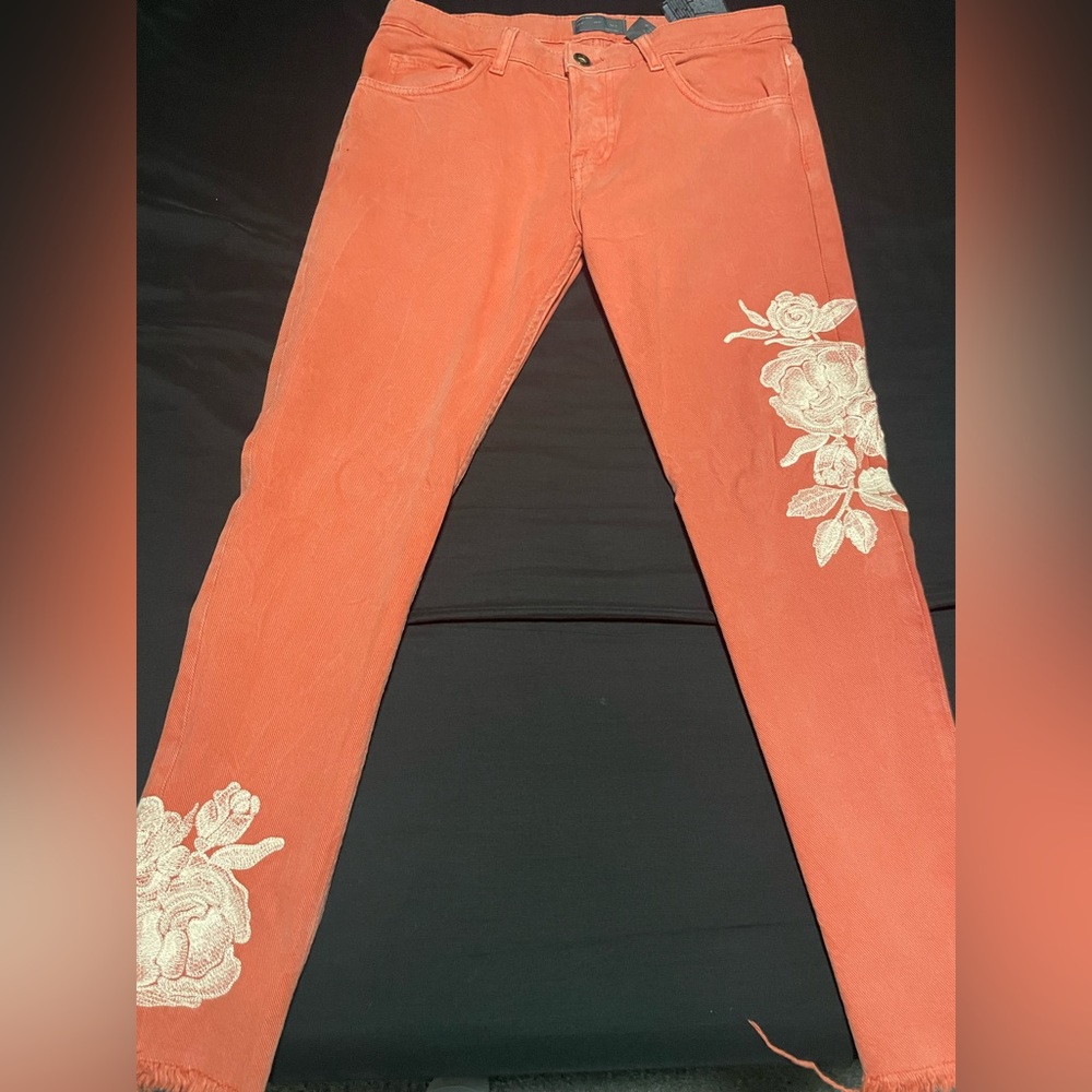 Zara Men Floral Design Jeans